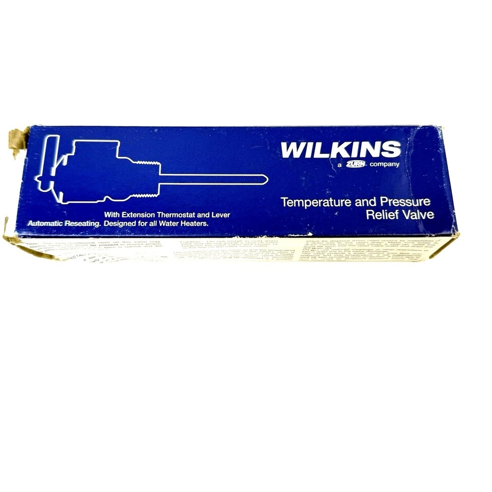 Wilkins Zurn Temperature and Pressure Relief Valve TP 1100A-4C-150C